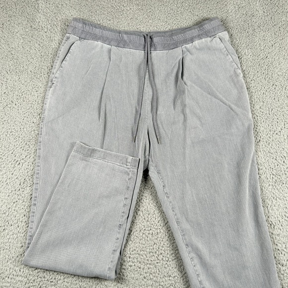 James Perse Pants Womens Large 3 Gray Drawstring Stretch Casual Lounge - Picture 1 of 9
